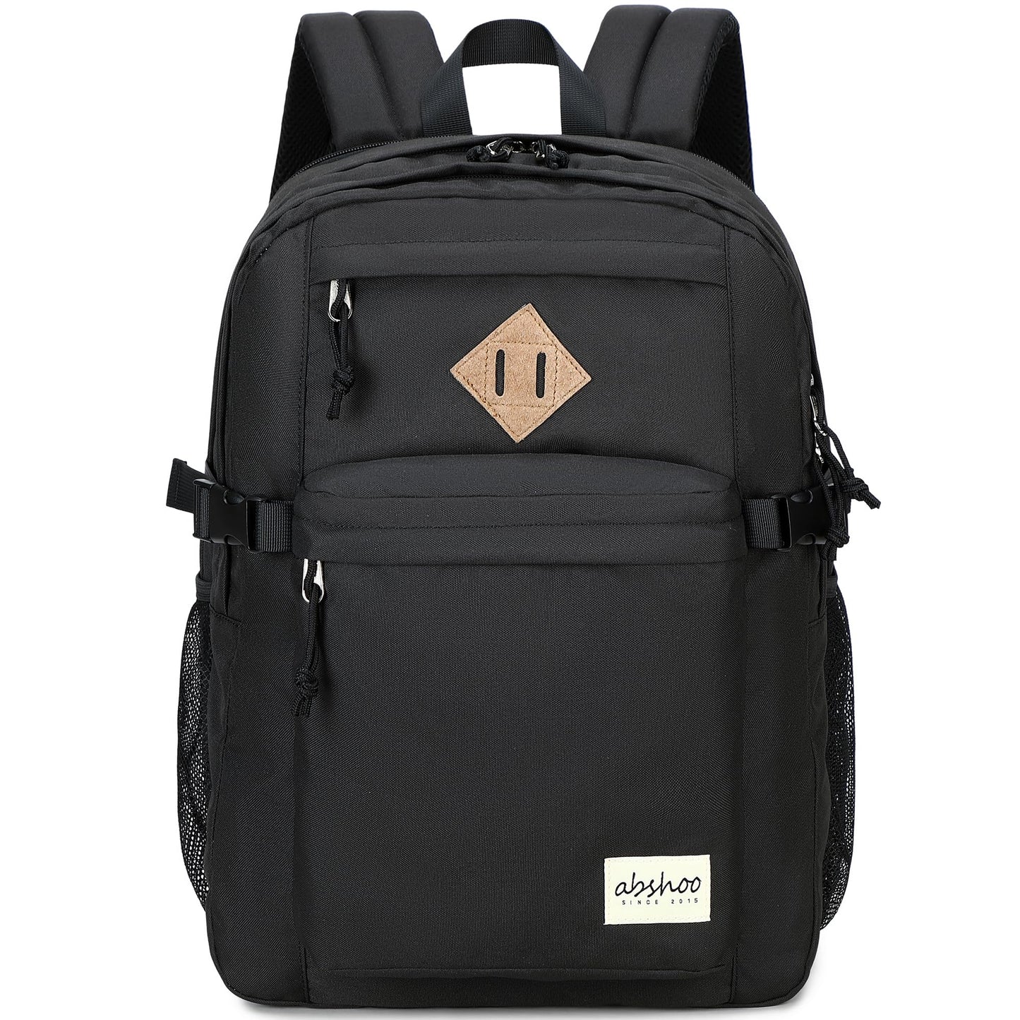 abshoo 32L Backpack for School College Bookbag Middle High School Backpacks Casual Daypack Travel Backpack (Black)