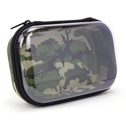 ZIPIT Clear Top Pencil Case for Kids, Durable Pencil Box for School, Large Capacity Stationery Organizer Box, Camo