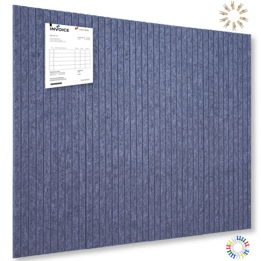 YOUDEFUL Large Cork Board Alternative-12 Pcs Self-Adhesive Felt Bulletin Board Tiles, Felt Pin Board Cork Board Tiles for Home Office Wall Decor, Tack Board 47"x35" (Dark Grey