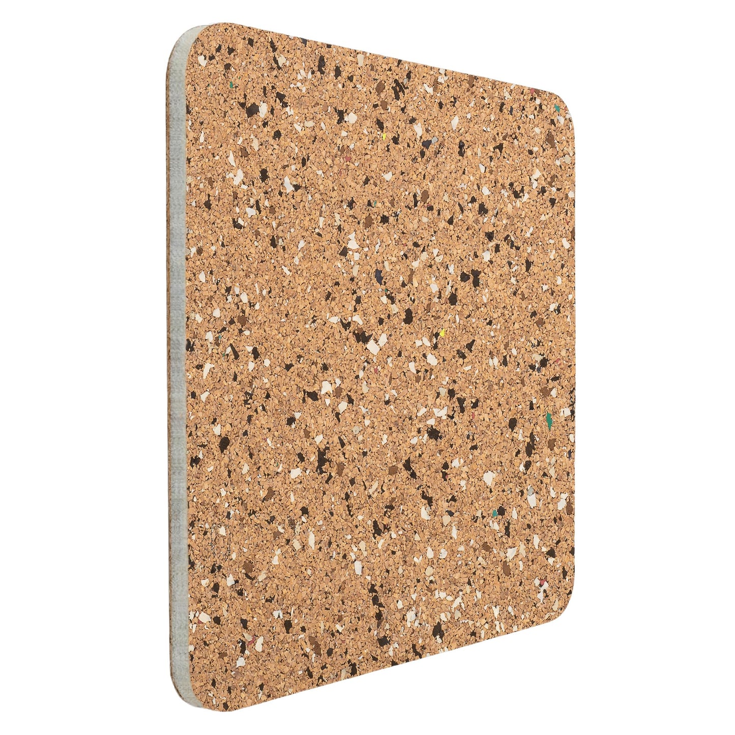 Go4Cork Square Frameless Cork-Laminated Foam Core Bulletin Board - 17.5" x17.5" | Lightweight Double-Sided Memo Board | Office & Home Organization Decor | Sticky Pads & Setup Accessories Included