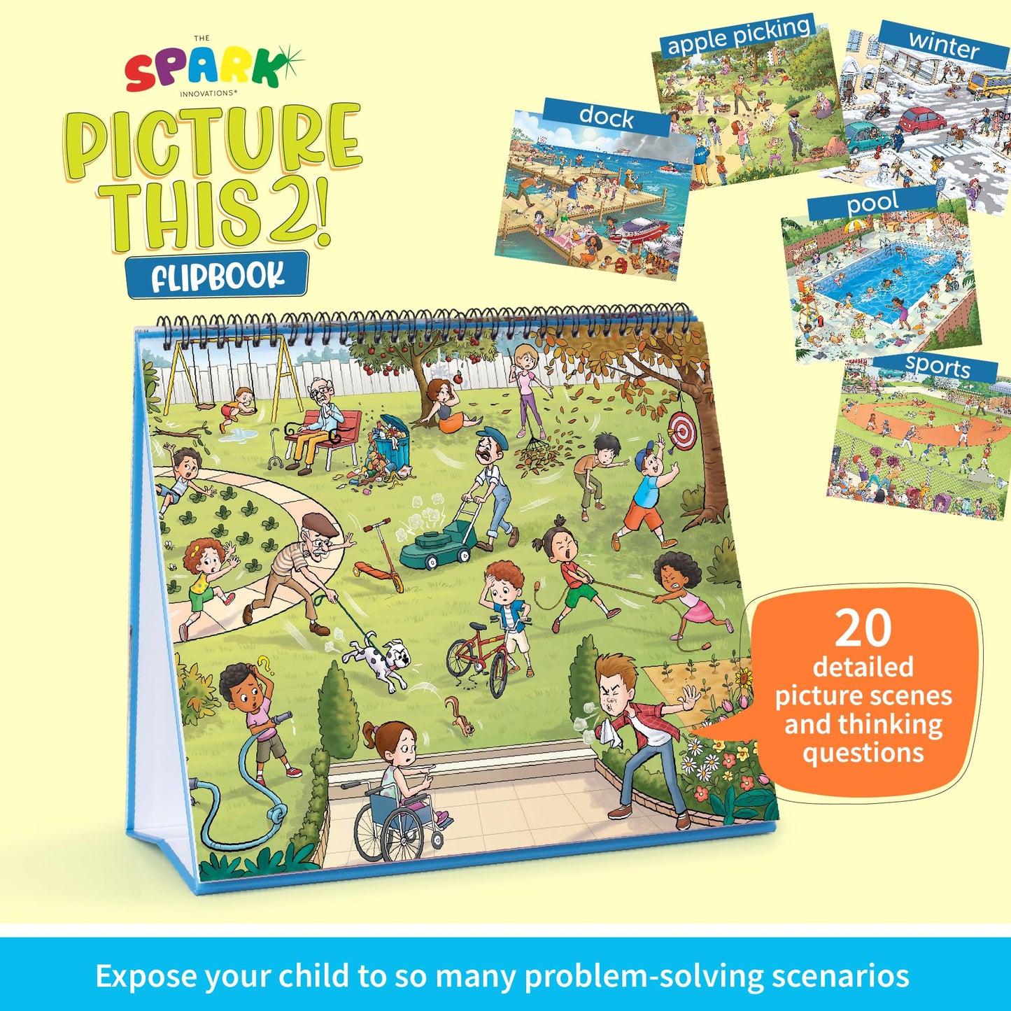 Picture Book and Emotion Cards, Social Stories, Emotions Learning Activities, Homeschool and Autism Activity, Educational Busy Book, Speech Therapy (Picture This Flipbook #2)