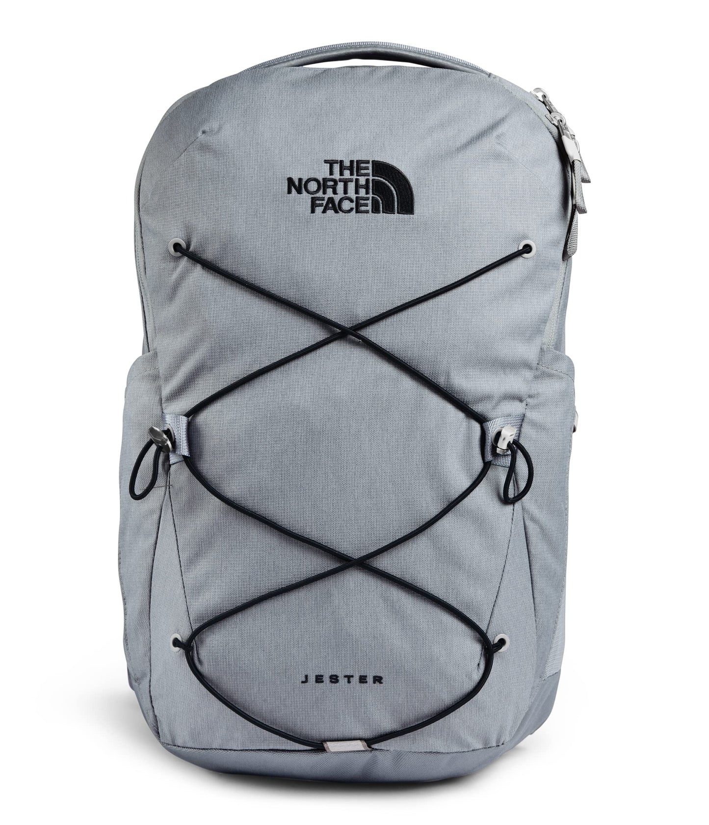 The North Face Jester Everyday Laptop Backpack | Commuter Daypack with Water Repellent Finish, 16" Laptop Sleeve, Huge Main Compartment, Mid Grey Dark Heather/TNF Black,One Size