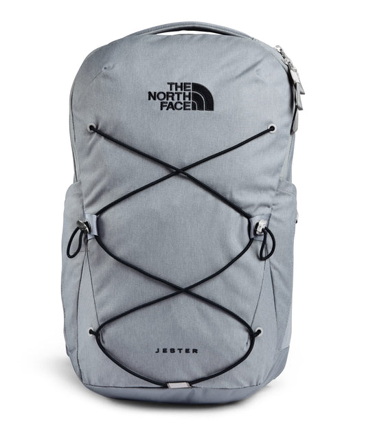 The North Face Jester Everyday Laptop Backpack | Commuter Daypack with Water Repellent Finish, 16" Laptop Sleeve, Huge Main Compartment, Mid Grey Dark Heather/TNF Black,One Size