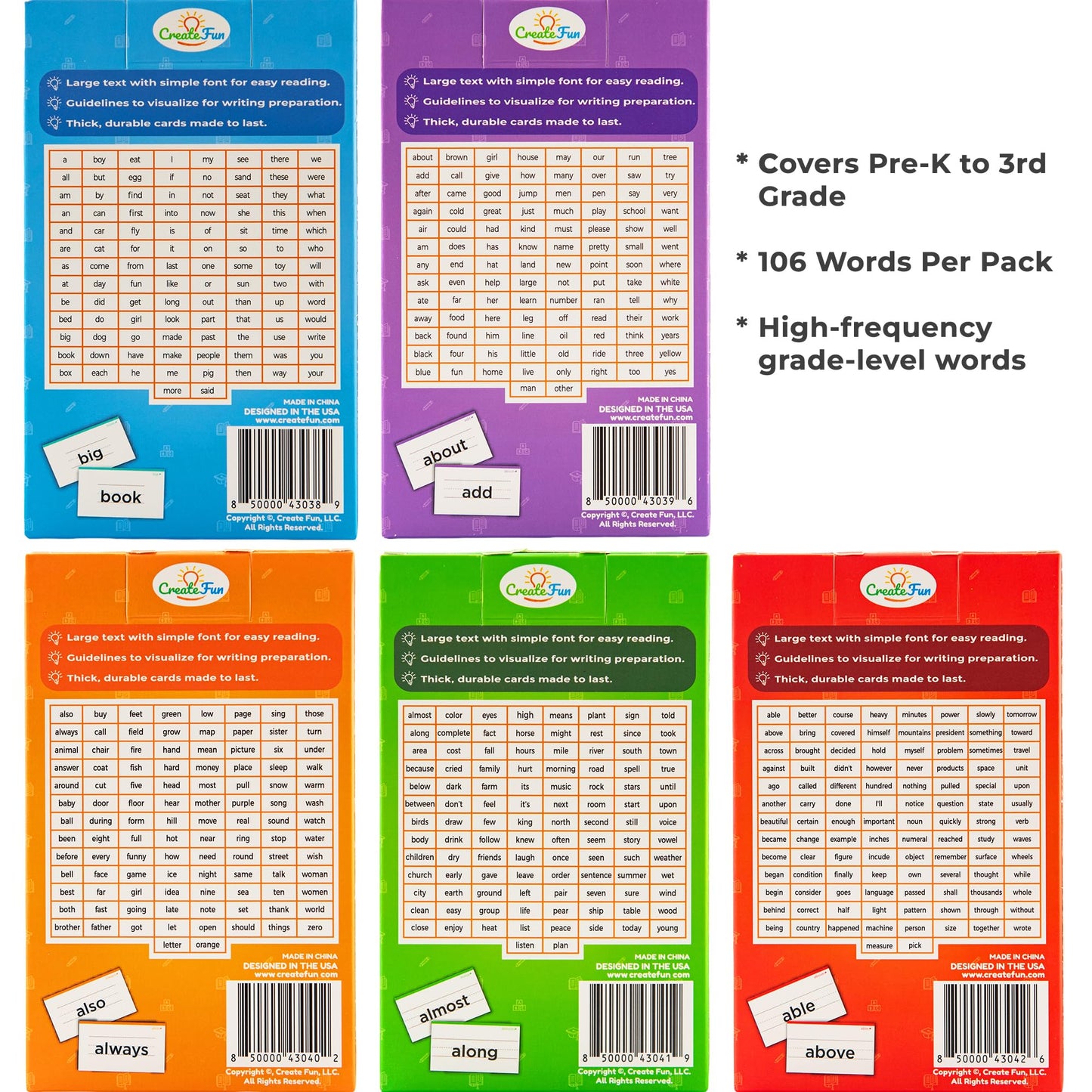 106 Sight Words Flash Cards 2nd Grade for Kids Ages 6-7, Dolch & Fry Sight Word Reading Games, Learning Activities for Kids with 7 Educational Game Ideas