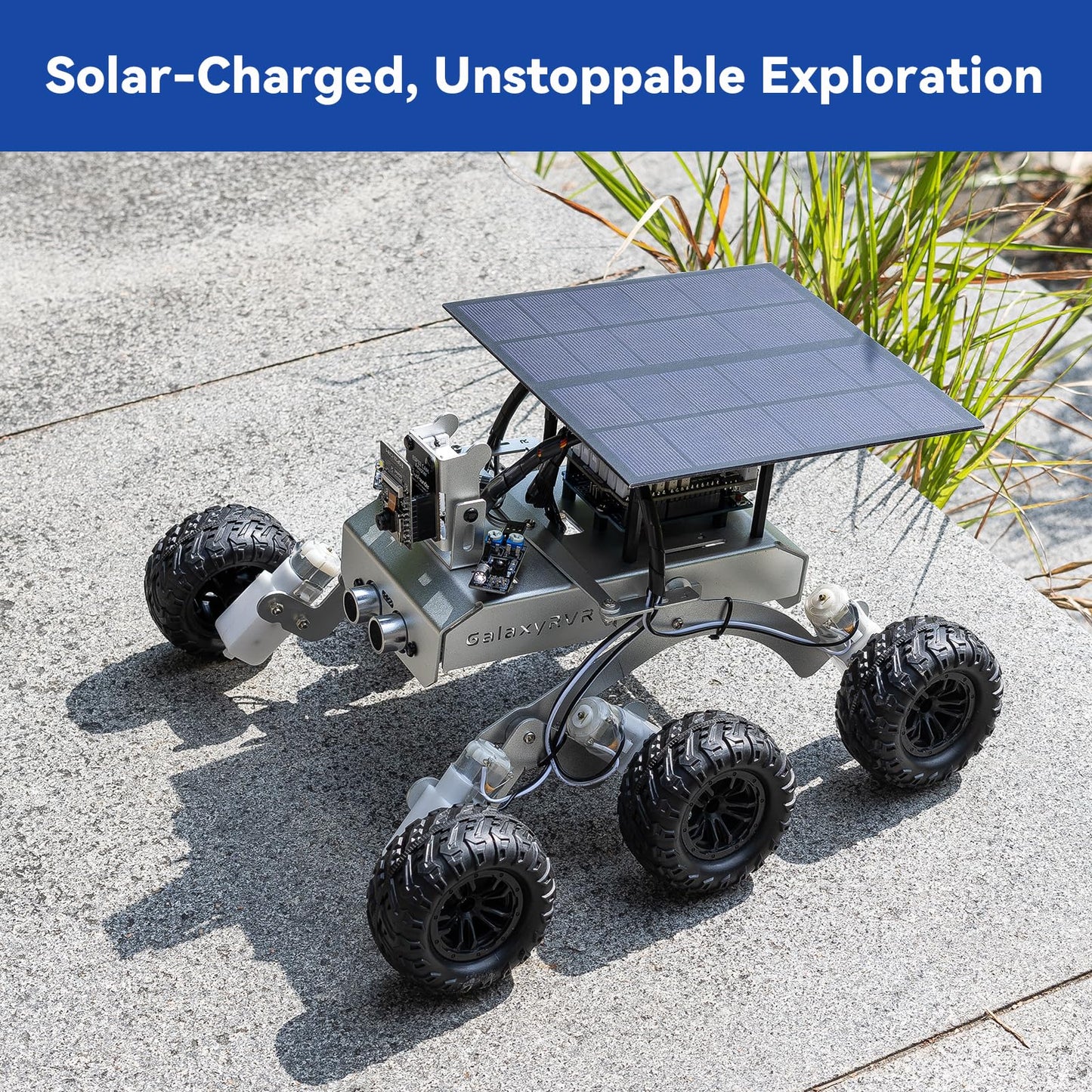 SunFounder GalaxyRVR Mars Rover STEM Kit for Arduino, Compatible with Uno R3, Rocker-Bogie Suspension,Scratch,C,Camera, FPV, Rechargeable Battery, for Students, Educators, Engineers