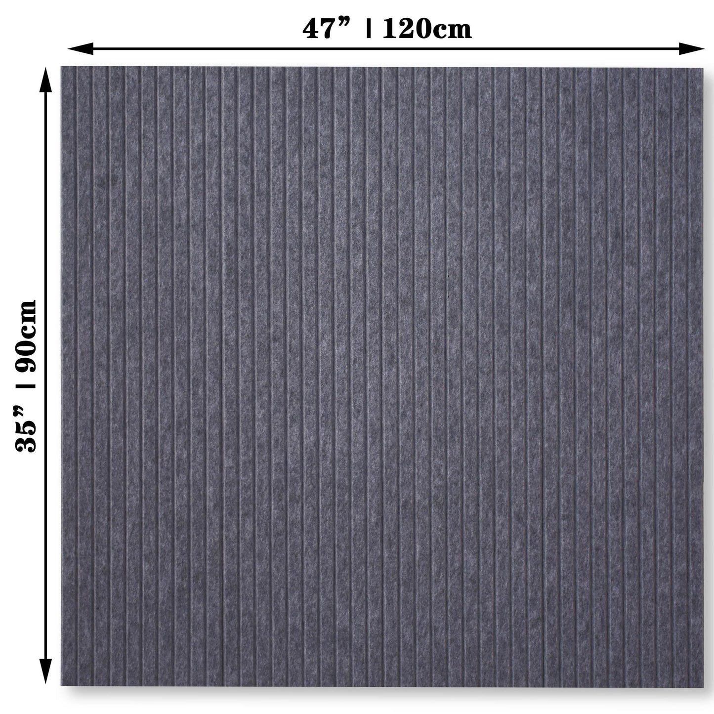 YOUDEFUL Large Cork Board Alternative-12 Pcs Self-Adhesive Felt Bulletin Board Tiles, Felt Pin Board Cork Board Tiles for Home Office Wall Decor, Tack Board 47"x35" (Dark Grey