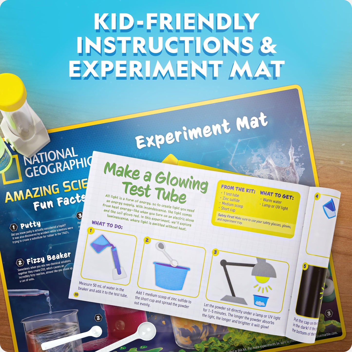 National Geographic Mega Science Lab - Kit for Kids with 75 Easy Experiments, Featuring Earth Science, Chemistry Set, and Magic STEM Projects for Boys and Girls (Amazon Exclusive)