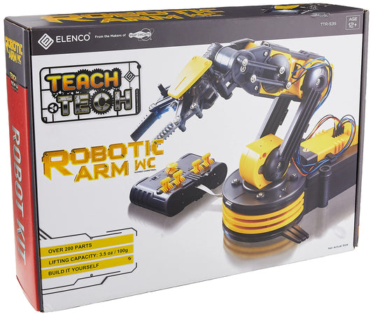 Teach Tech “Robotic Arm Wire Controlled”, Robotic Arm Kit, STEM Building Toys for Kids 12+