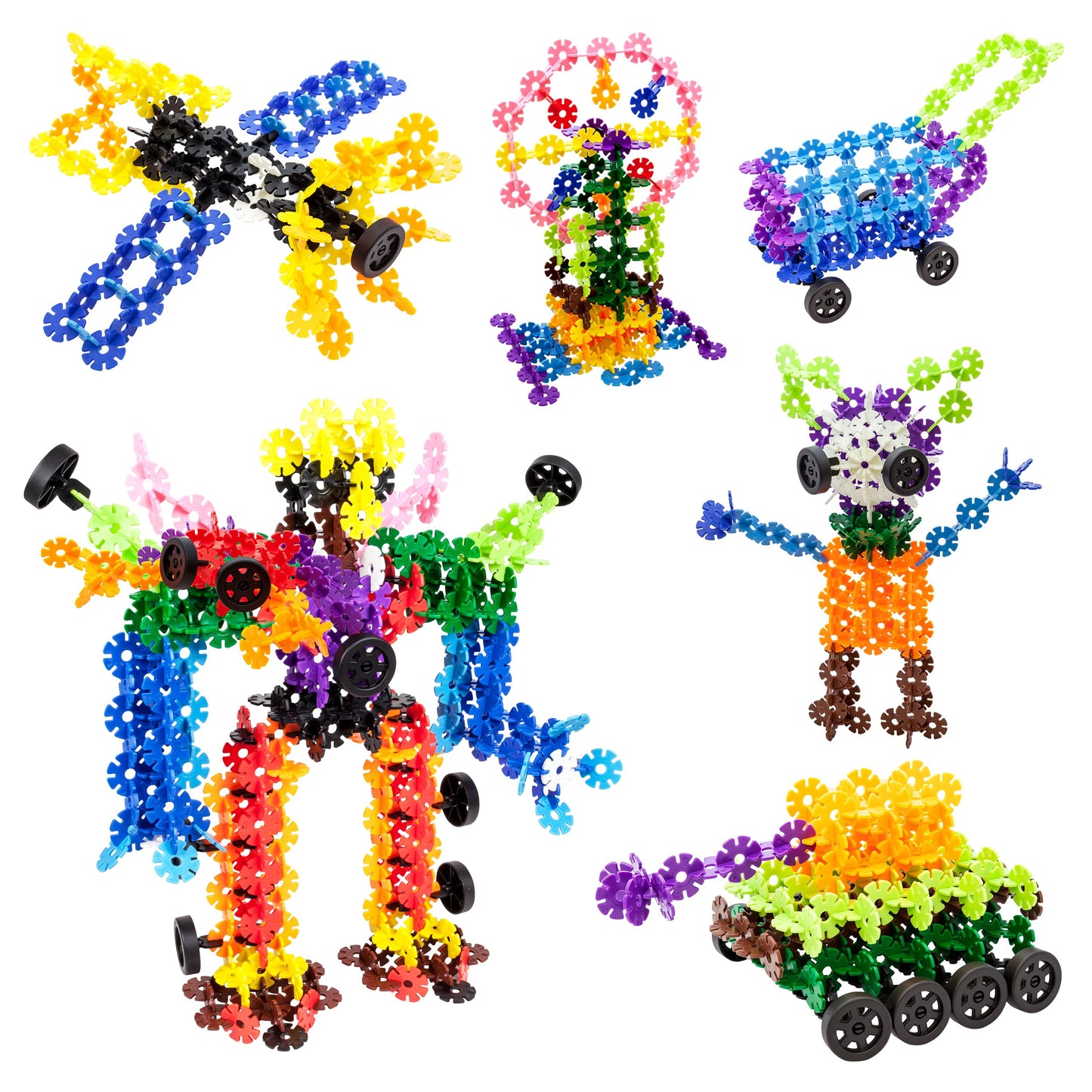 PicassoTiles Building Chips Construction Block 800 Pieces Creative Interlocking Disc Block Toy Set STEM Learning Toys for Early Education and Child Brain Development Kids Boys Girls Age 3 and Up PTF80