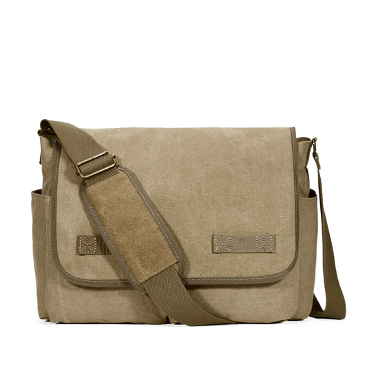 Sechunk Canvas Large Messenger Bag Shoulder bag Cross body bag Crossbody Bag