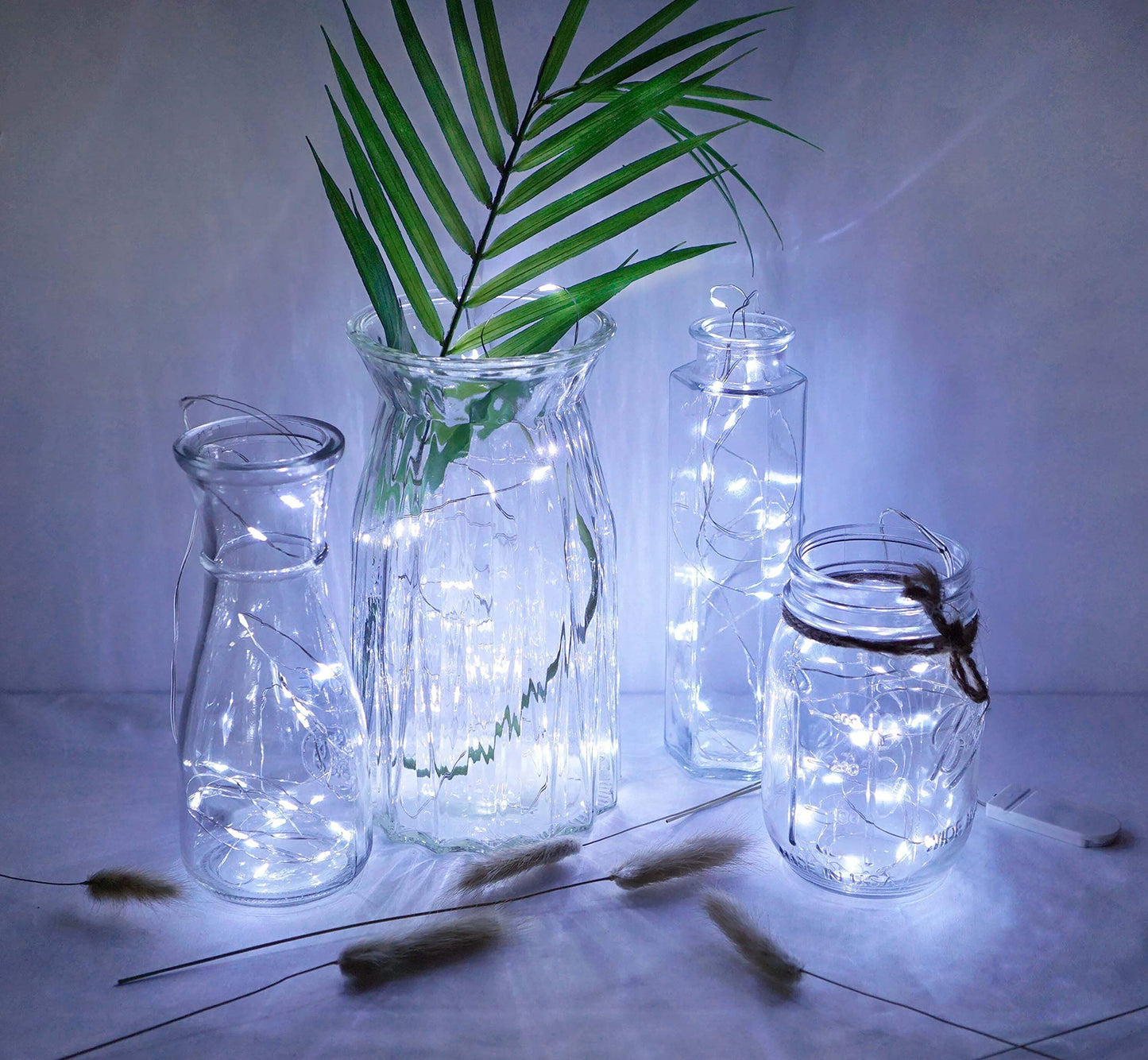 LoveNite LED Fairy String Lights, 20 LED Waterproof, 6.6ft, Cool White, Model 20-LED-35P-CW, Battery Operated for Decor