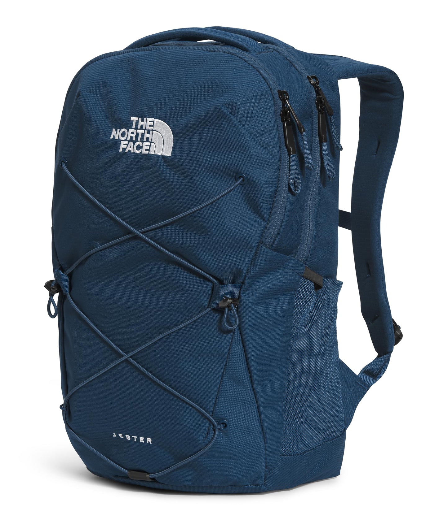 The North Face Jester Everyday Laptop Backpack - Commuter Daypack, Water Repellent, Laptop Sleeve, Shady Blue/TNF White-NPF, One Size