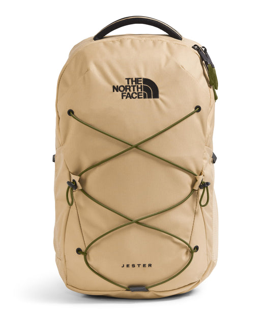 The North Face Jester Everyday Laptop Backpack - Commuter Daypack, Water Repellent, Laptop Sleeve, Khaki Stone/Forest Olive, One Size
