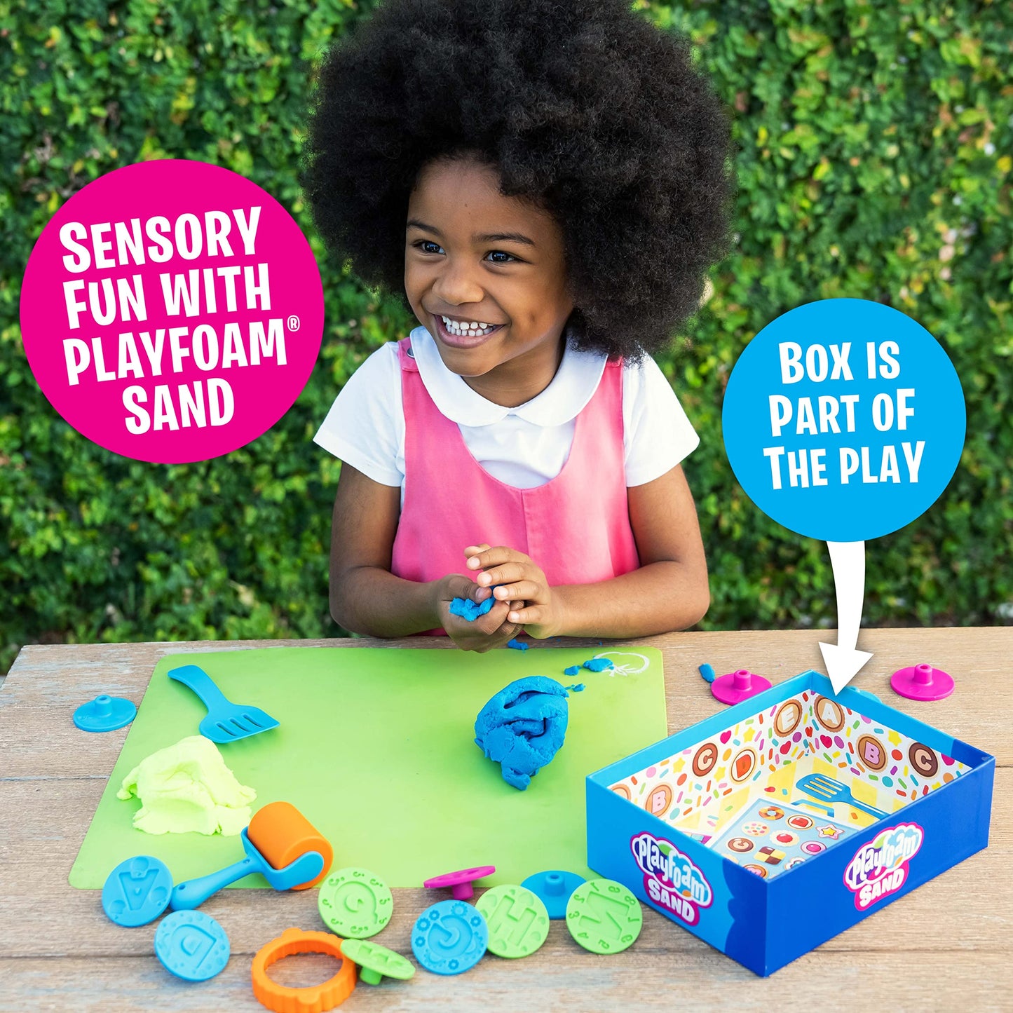 Educational Insights Playfoam Sand ABC Cookies Set - Toddler Learning Toys, Preschool Sensory Toys for Kids 3-5, Non Toxic Play Sand Kit for Toddlers, Sensory Letters, Alphabet Learning Activities