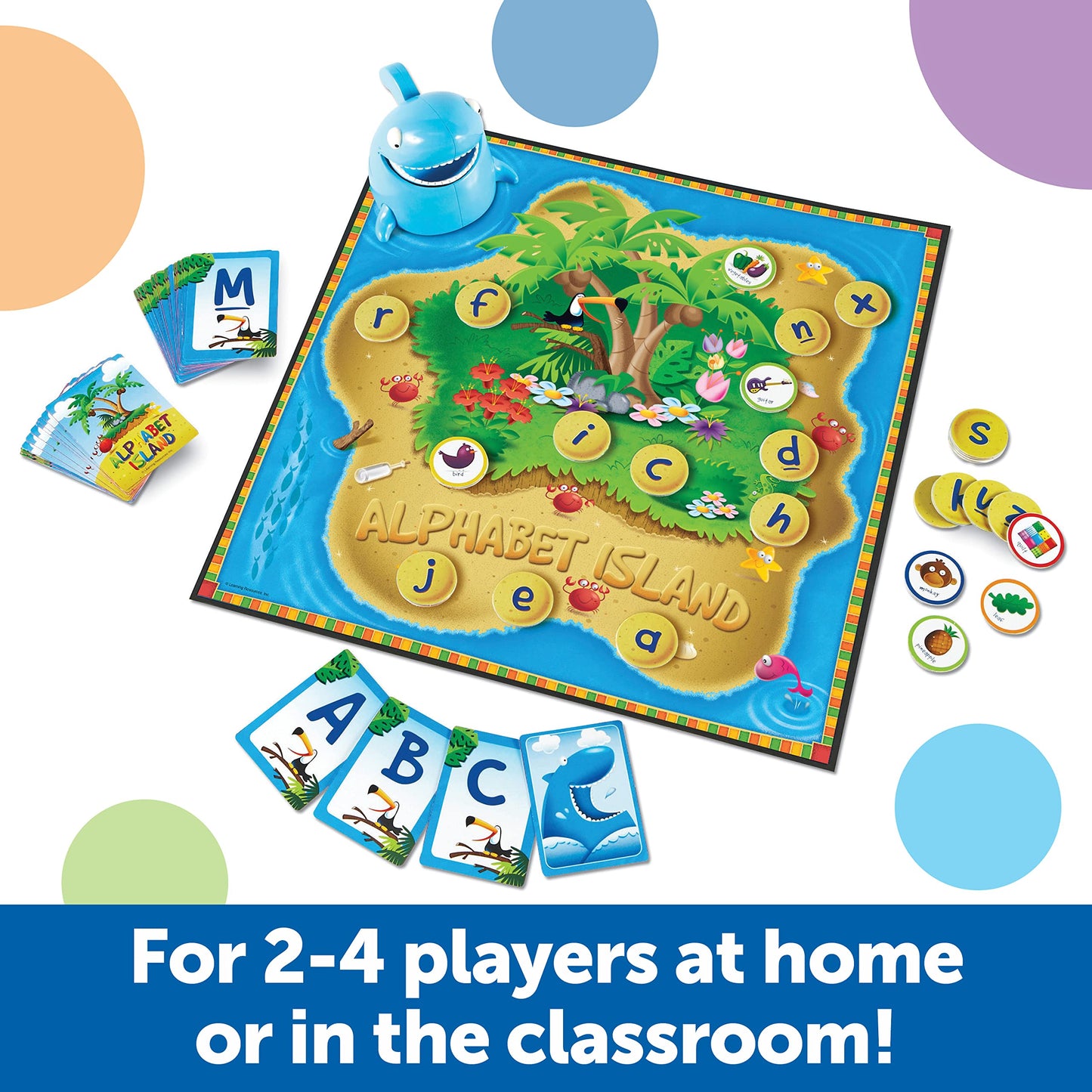 Learning Resources Alphabet Island a Letter & Sounds Game - Montessori ABC Toys, Learn to Read, Phonics for Toddler , Writing Practice, Board Game, Homeschool Supplies, Educational Activity