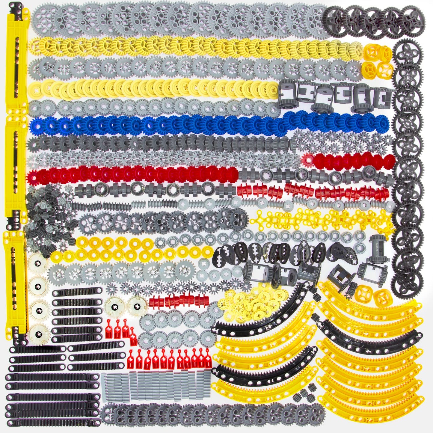 ASTEM 699pcs Technic-Parts-Gears Axle-Pin-Connector Compatible with Technical Cam Worm Cogs Gears Steering Parts Differential Engine Kit.