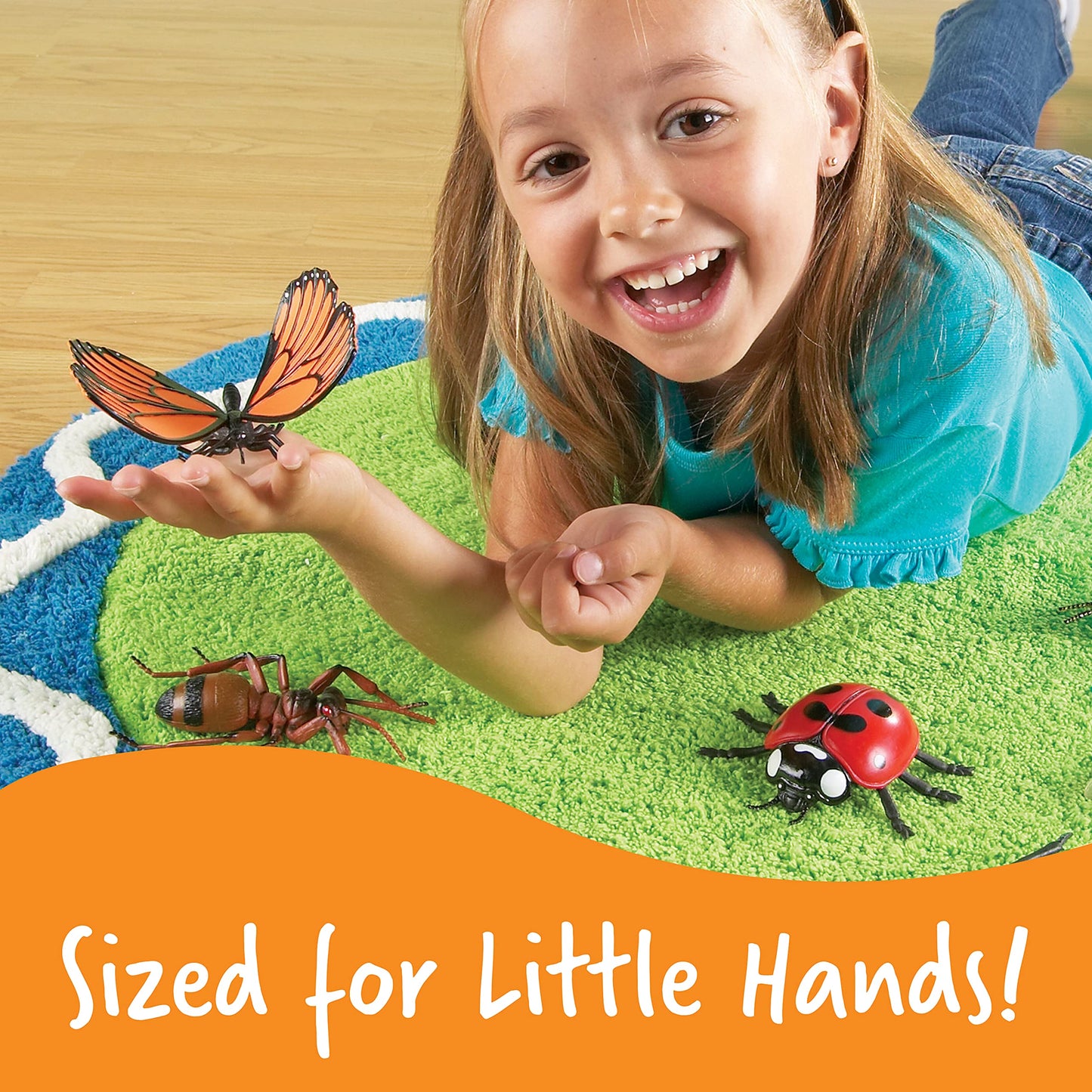 Learning Resources Jumbo Insects - Animal Toys for Kids, Toddler Preschool Science, Fine Motor Skills, Gifts for Boys and Girls, Ages 3+