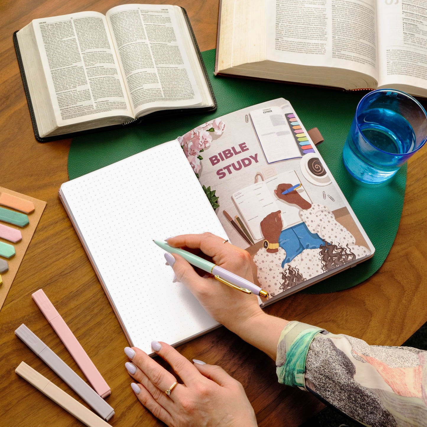 Clever Fox Bible Study Journal – Church Notes Notebook – Note Taking & Journaling Kit – Faith Based Religious Gifts & Accessories (Dark Terracotta)