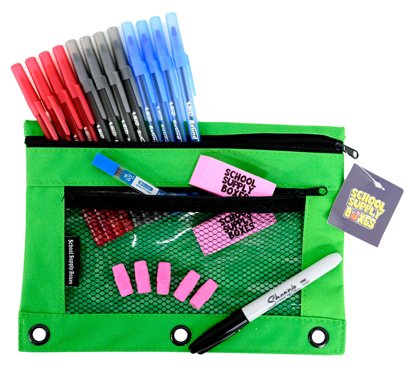 School Supply Boxes | Ultimate High School & College Bundle (1 Box) | Back to School Essentials Kit for Students & Teachers | Includes 1" Binders, College-Ruled Notebooks, Mechanical Pencils, & More