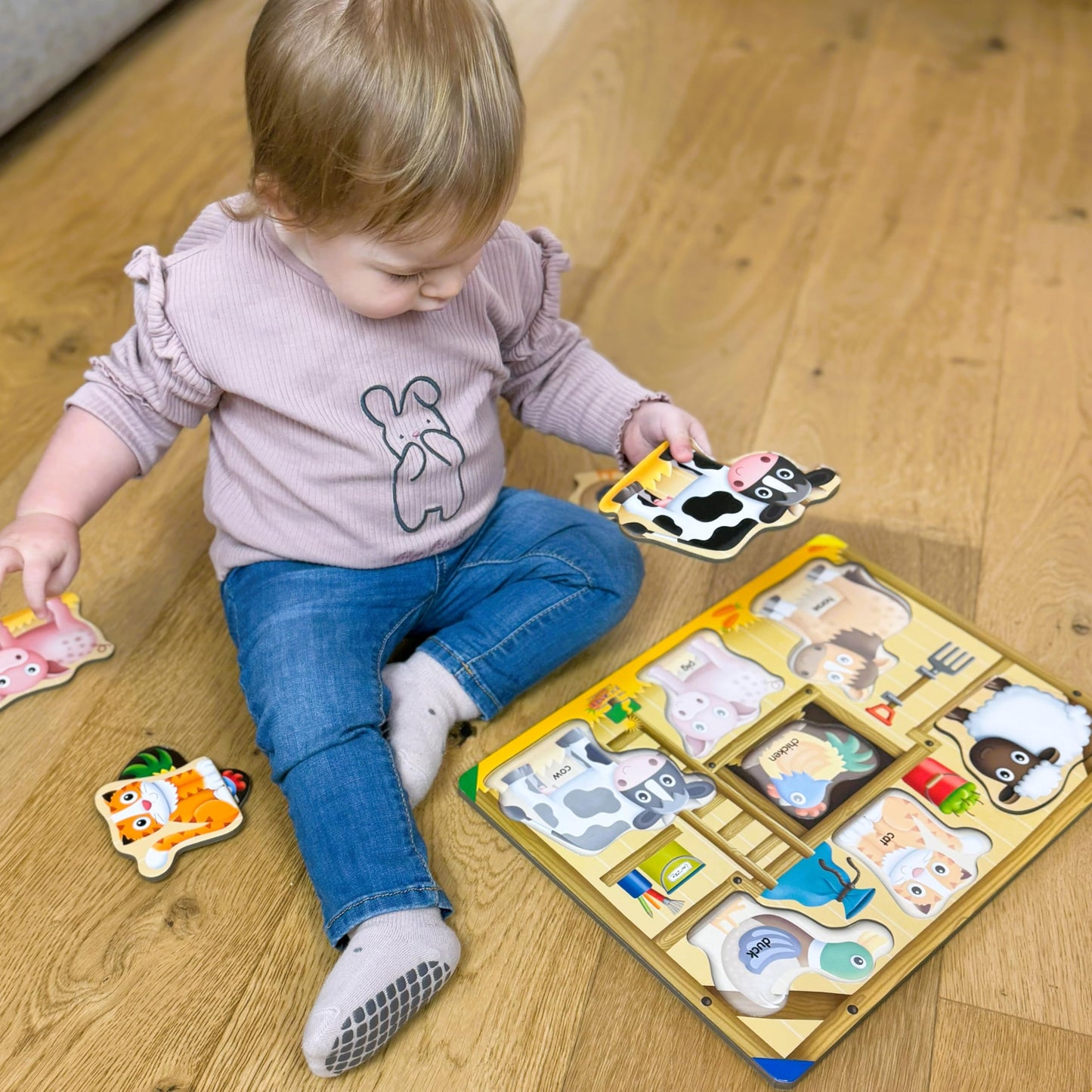 The Learning Journey: My First Lift & Learn - On The Farm – Early Active Puzzle Intellectual Development - Boys & Girls Puzzle Play Toddler Toys & Gifts for Ages 2-5 Award Winning