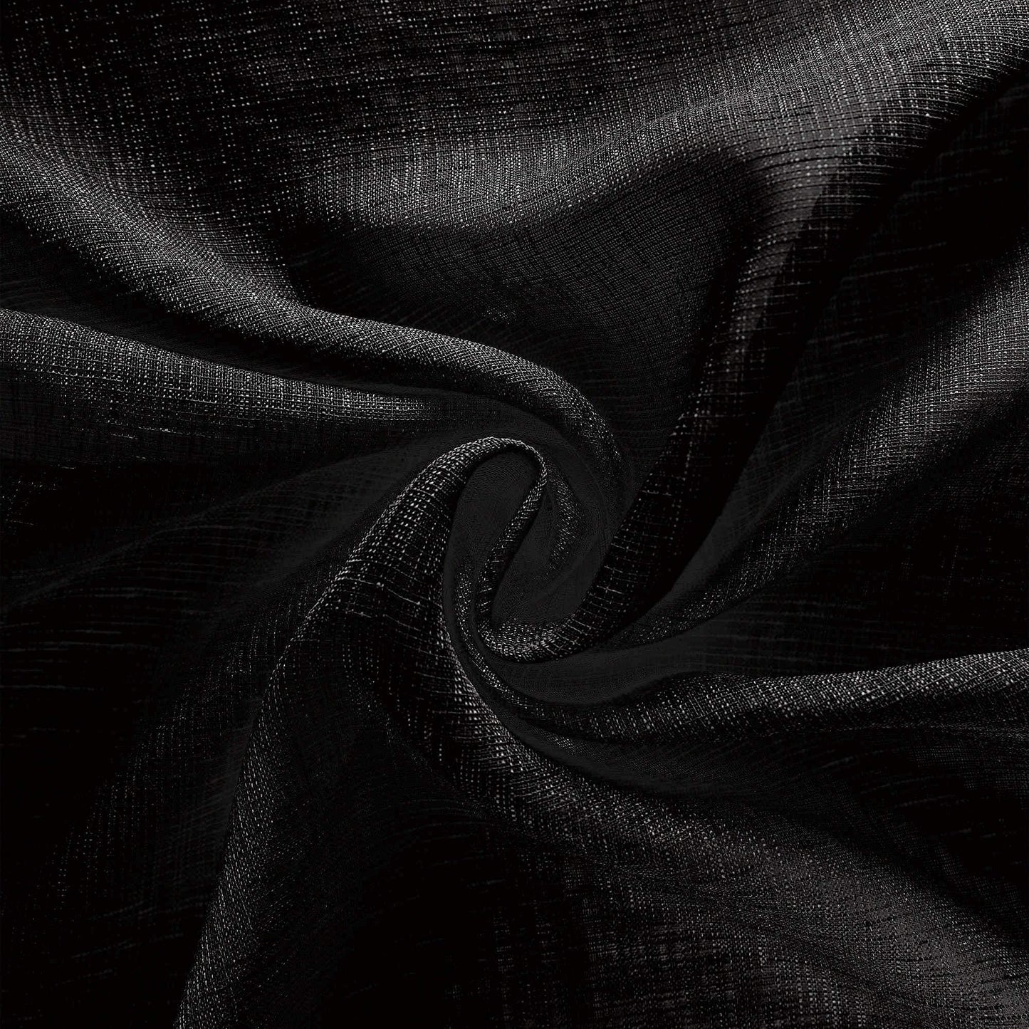 KOUFALL Short Halloween Curtains for Kitchen Bathroom Window,Short Black Sheer Gothic Curtains for Bedroom