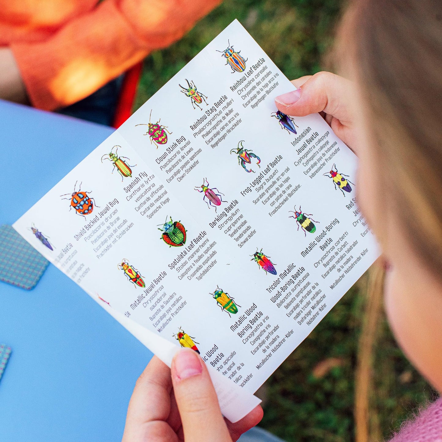 eeBoo: Memory & Matching Game- Little Beetles- 18 Illustrated Matching Pairs, Concentration Tile Game, Informative Insert, Kids Ages 3+, 1-4 Players