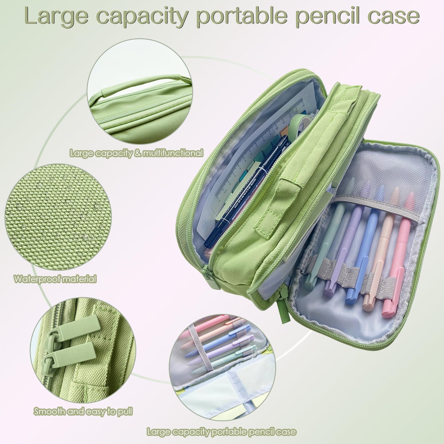 J6&H6 170Pcs Complete Bible Study Supplies Journaling Kit with Tabs, Highlighters and Color Pens, Notebook,Stickers & More Bible Accessories Set for Women, Beginner Christian Gifts(Green)