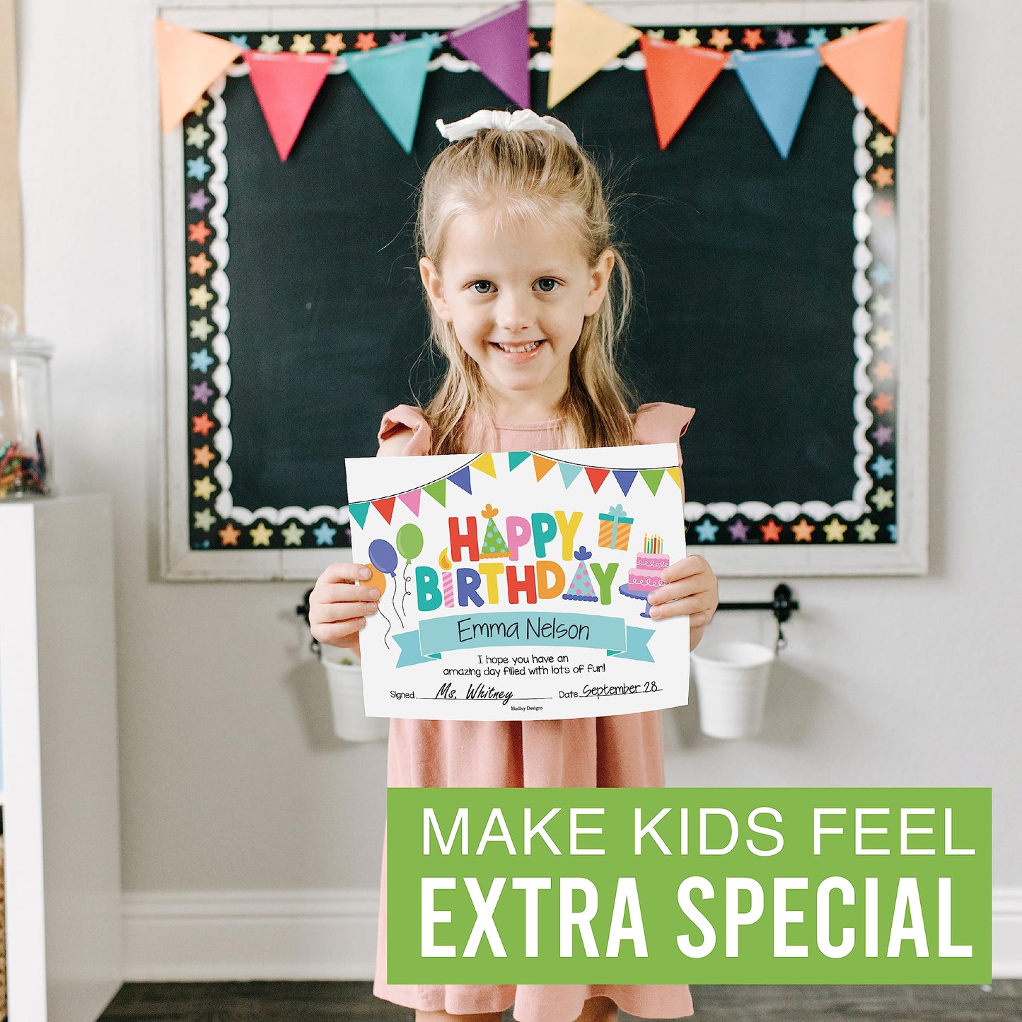Happy Birthday Certificates for Students - 25 Student Birthday Certificates for Kids Classroom Must Haves, Teacher Supplies for Classroom Elementary, Colorful Teacher Essentials
