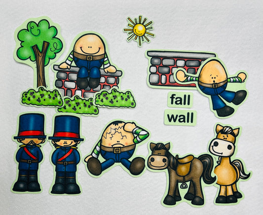 Story Time Felts Humpty Dumpty Felt Figures for Flannel Board Set 15 Pieces Toddlers Preschool Nursery Rhyme