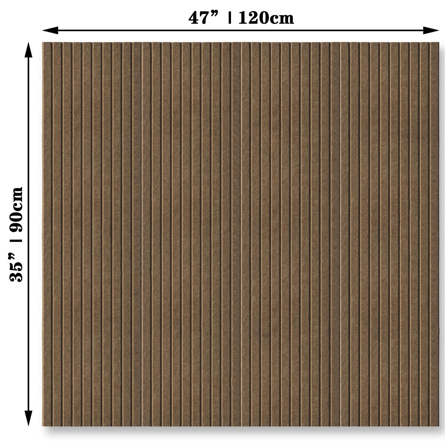 YOUDEFUL Large Cork Board Alternative-12 Pcs Self-Adhesive Felt Bulletin Board Tiles, Felt Pin Board Cork Board Tiles for Home Office Wall Decor, Tack Board 47"x35" (Dark Brown