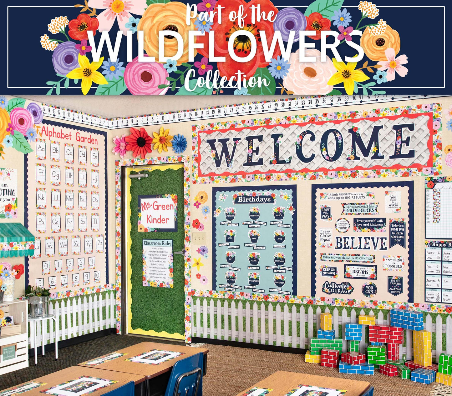 Teacher Created Resources Wildflowers Flip Calendar