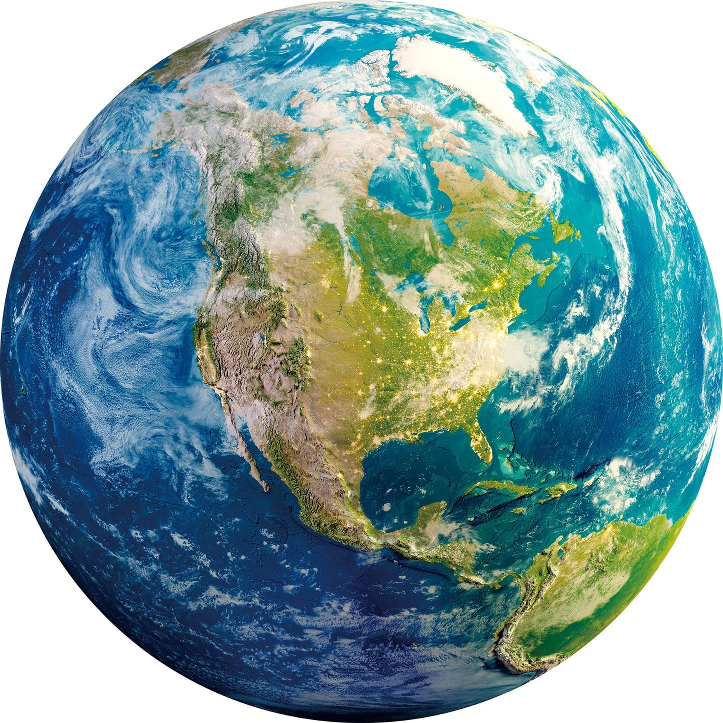 Space Earth Puzzles for Adults 1000 Pieces, Round Planet Solar System Puzzles, Hard Circle Galaxy Jigsaw Puzzles as Space Wall Decor