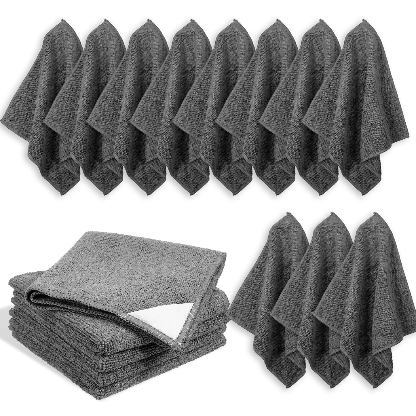 Ckhoid 24 Pieces Magnetic Cleaning Cloth Microfiber Dry Erase Erasers Cleaner for White Board, Reusable Washable Cleaning Cloths for Whiteboards Blackboards Chalkboards Home Office School, 9.4 Inch