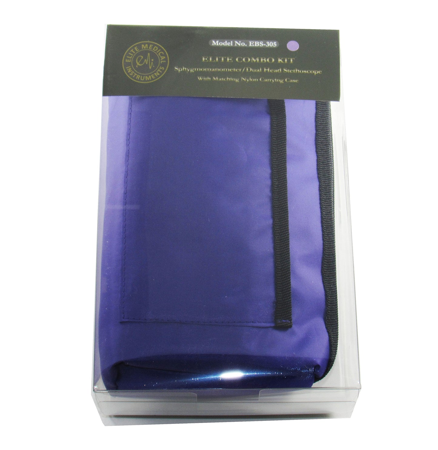 EMI Professional Deluxe Purple Aneroid Sphygmomanometer and Sprague Rappaport Stethoscope Set Kit #330