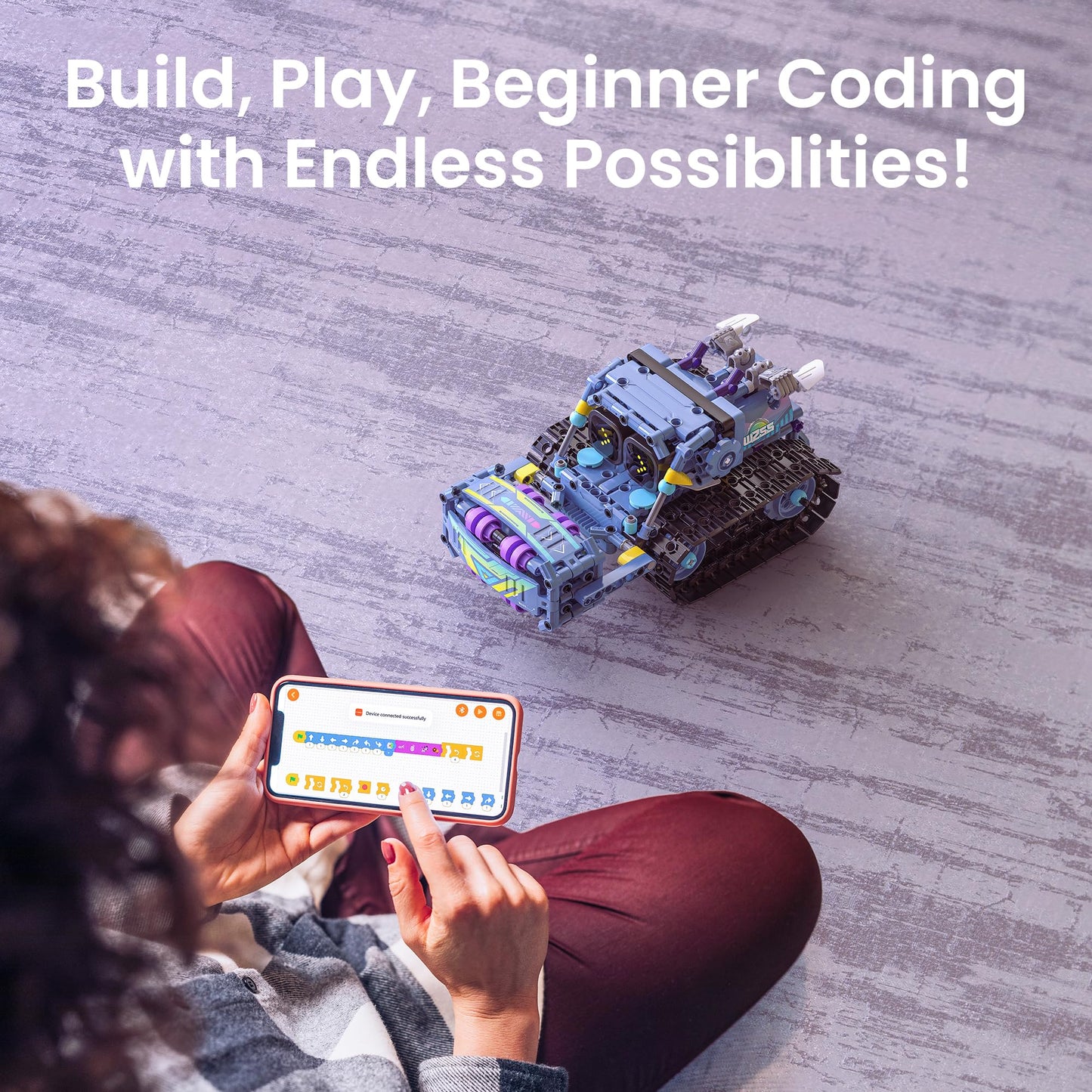 Sillbird Robot Building Kit with Remote Control STEM Gifts for Kids Boys Ages 8-12, Coding Robotic Technic Creative Toys for Birthday - Build 5in1 Model with 469 Pieces