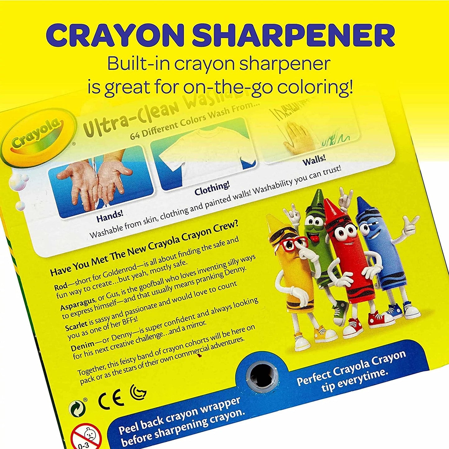Crayola Washable Crayons for Kids - 64ct (2 Boxes), Classroom Must Haves, Teacher School Supplies Essentials, Bulk Crayons for Toddlers [Amazon Exclusive]