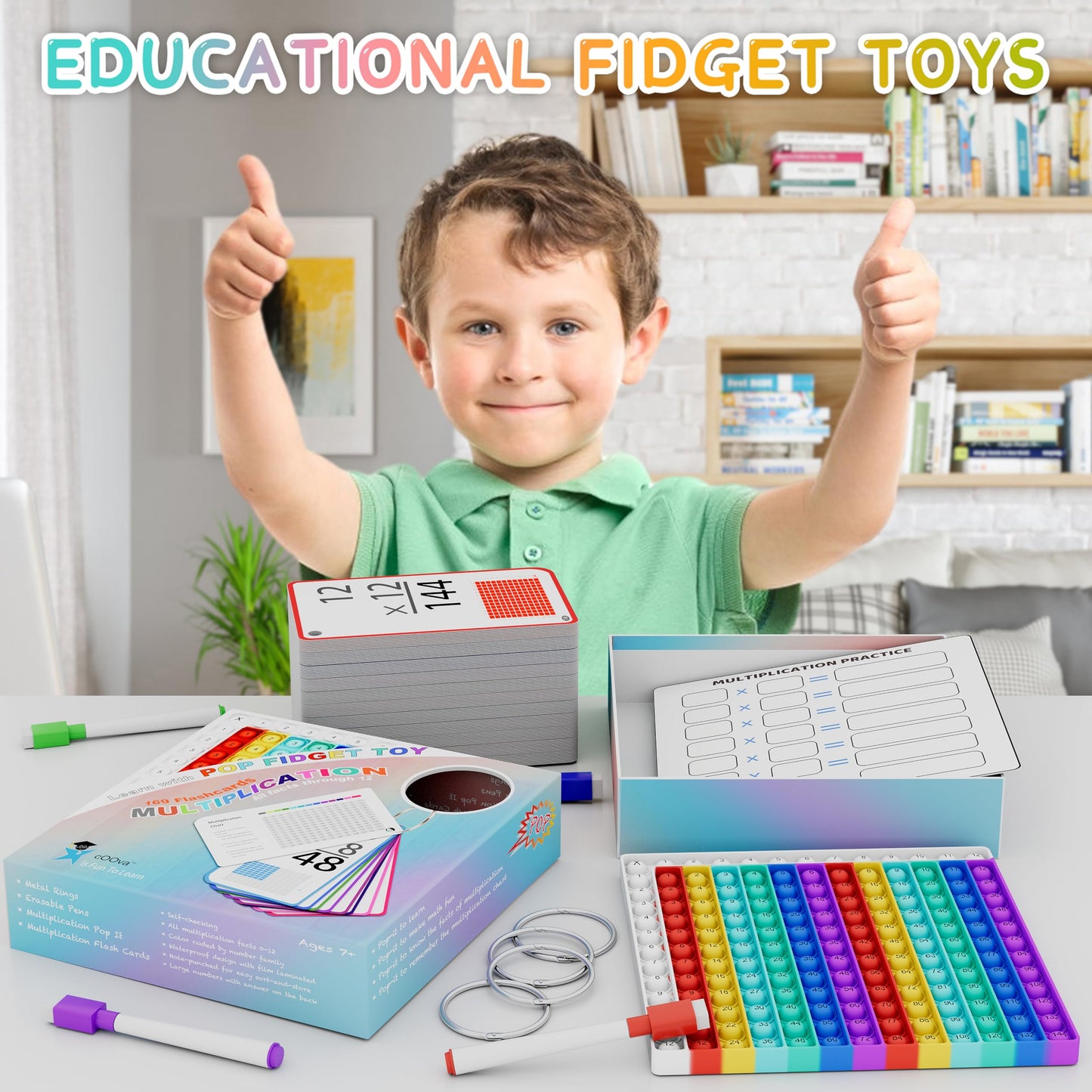 Multiplication Flash Cards 3rd Grade with Multiplication Chart - Times Table Flash Cards Math Game Multiplication flashcards 0-12