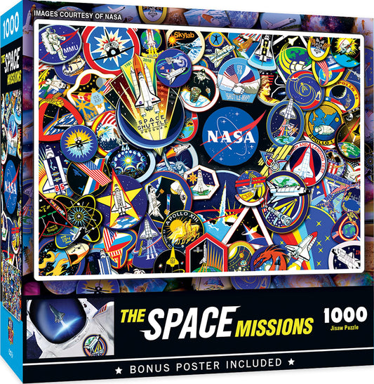 MasterPieces 1000 Piece Jigsaw Puzzle for Adults, Family, Or Youth - The NASA Missions - 19.25"x26.75"