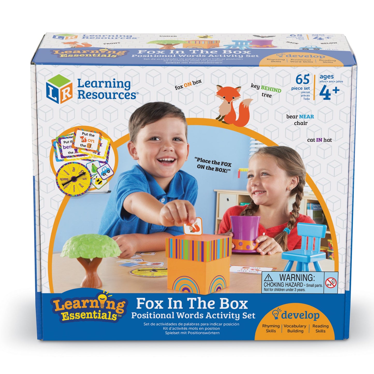 Learning Resources Fox in The Box Position Word Activity Set - Kids Board Spelling Educational Games, Vocabulary Reading Practice, Phonics Awareness, Montessori Language, Gifts for Boys and Girls