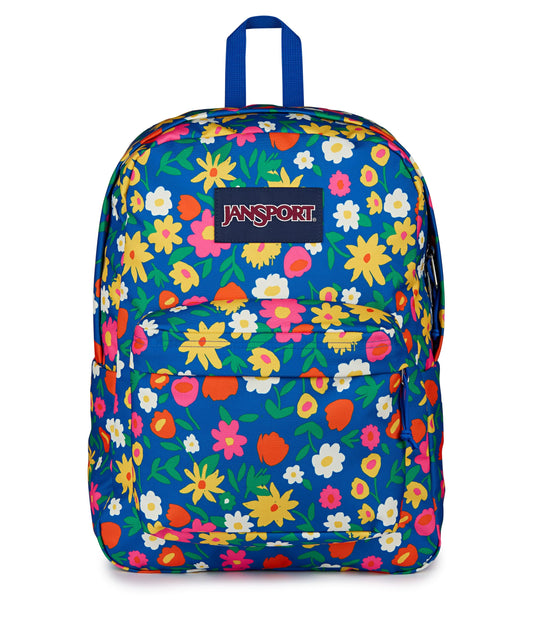 JanSport SuperBreak One Backpack - Durable, Lightweight Bag with 1 Main Compartment, Front Utility Pocket with Built-in Organizer, Premium Backpack, Flower Market