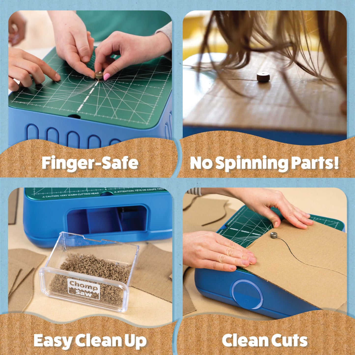 ChompSaw | The Original Kid-Safe Power Tool for Cutting Cardboard | STEM + STEAM Educational Toy for Boys and Girls Ages 5+