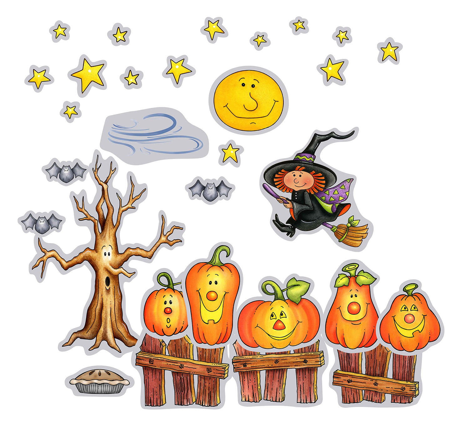 Story Time Felts Five Little Pumpkins 28 PC Felt Flannel Board Set PRECUT Halloween Made in The USA