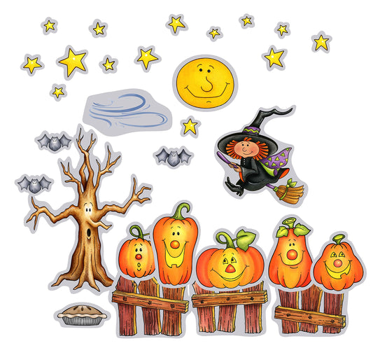 Story Time Felts Five Little Pumpkins 28 PC Felt Flannel Board Set PRECUT Halloween Made in The USA