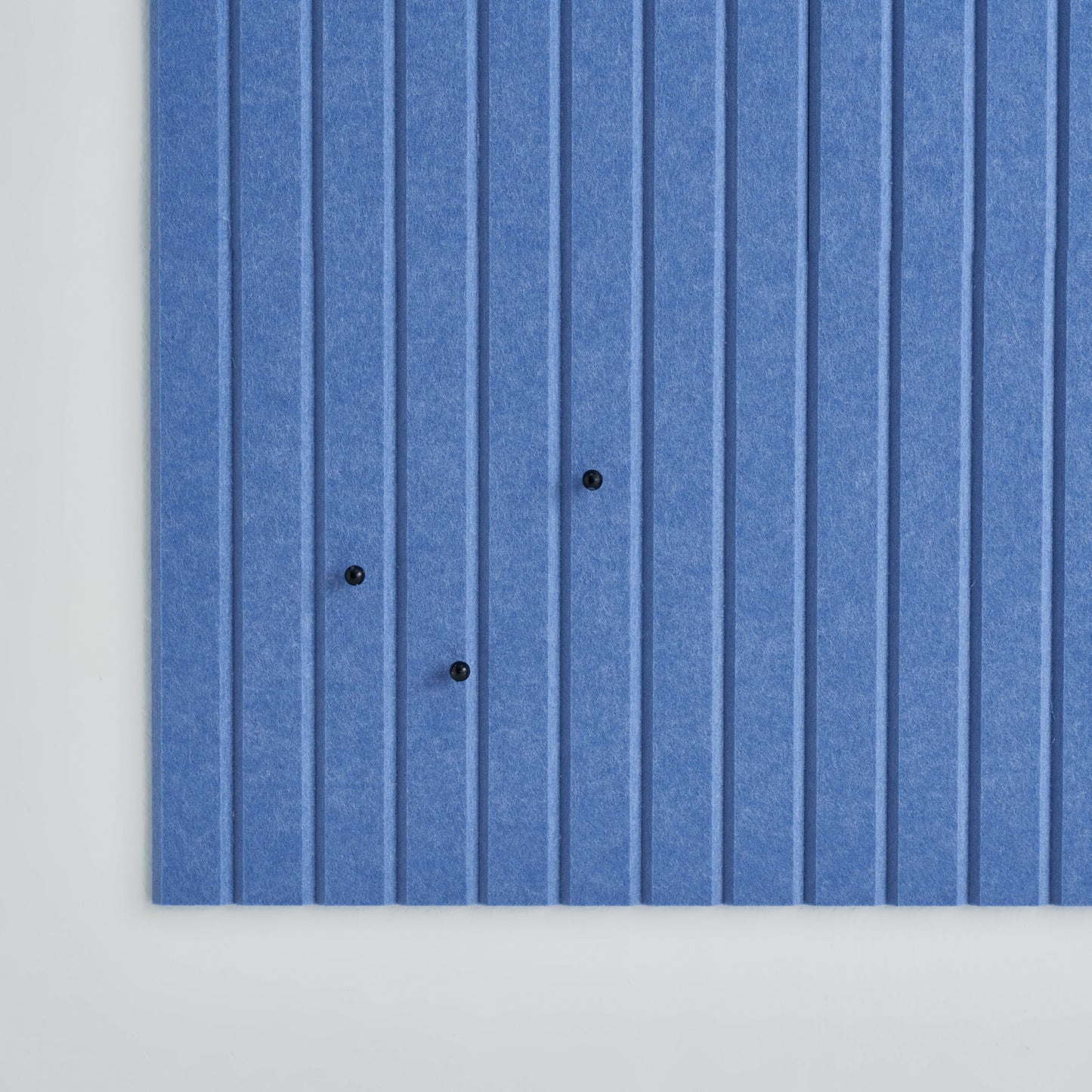 VIVELDA Felt Bulletin Board Tiles 48"x36" -12-Pack Cork Board Alternative, OEKO-TEX Certified, NRC 0.95 Acoustic Wall Panels, Damage-Free Adhesive, Slatted Design, Home Office, Classroom (Pastel Blue)