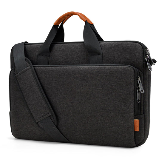 bagasin 15 15.6 16 inch Laptop Computer PC Shoulder Bag Carrying Case, Water-Repellent Fabric Briefcase, Lightweight Toploader, Business Casual or School