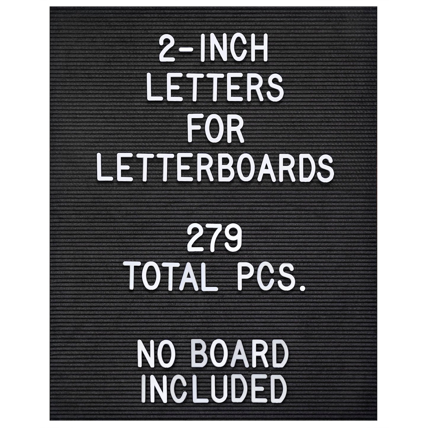 Letter Board Plastic Letters Set 2 Inch, Letter Board Letters Only NO BOARD INCLUDED, White Large Felt Board Letters, Plastic Letters Letter Board, Felt Letter Board Letters Symbols