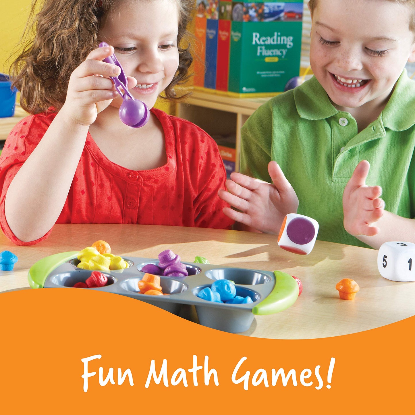 Learning Resources Mini Muffin Match Math Activity Set - 76 Pieces, Ages 3+, Counting Games for Kids, Preschool Toys, Homeschool Montessori Activities, Gifts for Boys and Girls