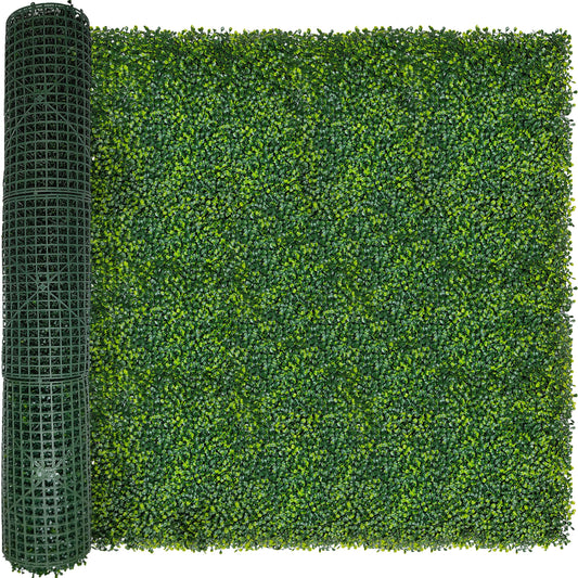 ODTORY Artificial Boxwood Roll Panels: 5FT X 10FT (50 sqft) UV-Anti Artificial Ivy Privacy Fence Wall Screen for Indoor Outdoor Green Grass Wall Decor & Ivy Fence Covering Privacy