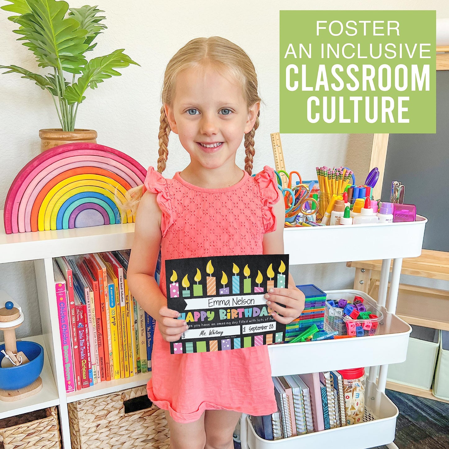 Happy Birthday Certificates for Students - 25 Student Birthday Certificates for Kids Classroom Must Haves, Teacher Supplies for Classroom Elementary, Chalkboard Teacher Essentials