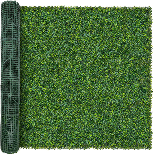 ODTORY Artificial Boxwood Roll Panels: 80 X 120 in(67 sqft) UV-Anti Fake Ivy Privacy Fence Wall Screen for Indoor Outdoor Green Grass Wall Decor & Hedge Fence Covering Privacy